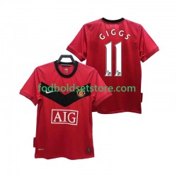 Manchester United Trøje GIGGS 11 2009 Retro Hjemmebane 2010 Kort ærmer ,Mænd
