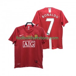Manchester United Trøje RONALDO 7 2007 Retro Hjemmebane 2008 Kort ærmer ,Mænd