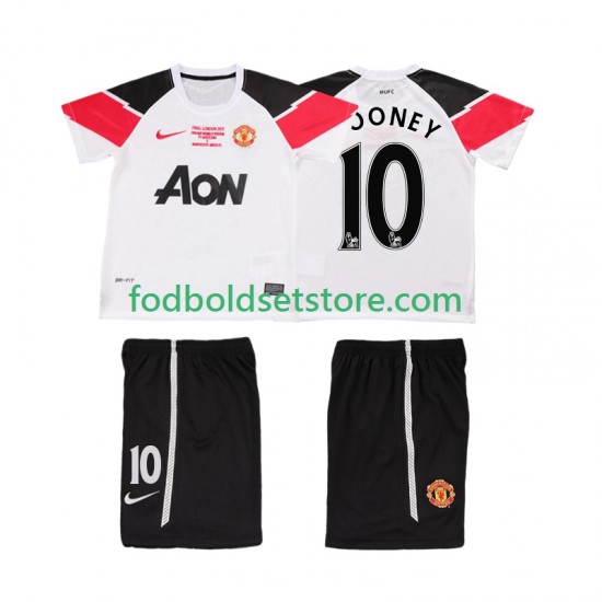 Manchester United Trøje ROONEY 10 Champions League 2012 Retro 3. Valg 2011 Kort ærmer ,Børn Fodboldsæt