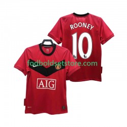 Manchester United Trøje ROONEY 10 2009 Retro Hjemmebane 2010 Kort ærmer ,Mænd