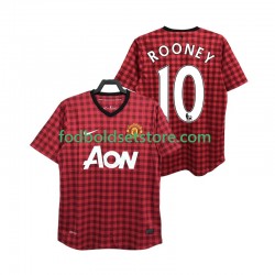 Manchester United Trøje ROONEY 10 2012 2013 Retro Hjemmebane Kort ærmer ,Mænd