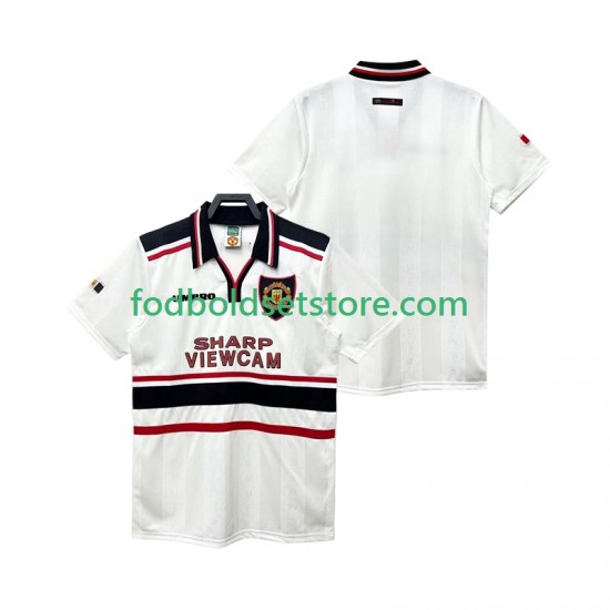 Manchester United Trøje Retro Udebane 1998 1999 Kort ærmer ,Mænd