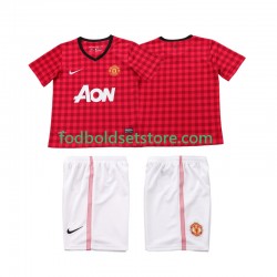 Manchester United Trøje 2012 2013 Retro Hjemmebane Kort ærmer ,Børn Fodboldsæt