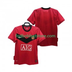Manchester United Trøje 2009 Retro Hjemmebane 2010 Kort ærmer ,Mænd