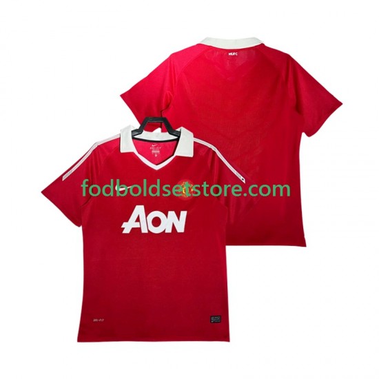 Manchester United Trøje Retro Hjemmebane 2011 2010 Kort ærmer ,Mænd