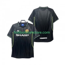 Manchester United Trøje Retro 3. Valg 1998 1999 Kort ærmer ,Mænd