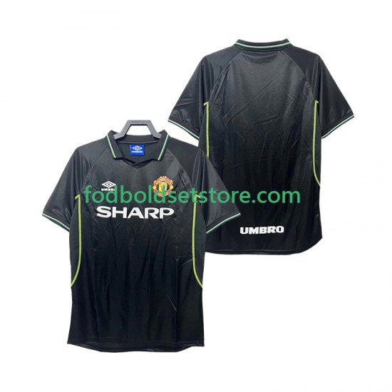 Manchester United Trøje Retro 3. Valg 1998 1999 Kort ærmer ,Mænd