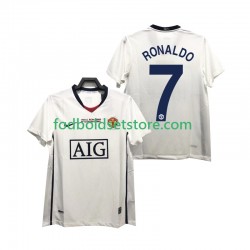 Manchester United Trøje Ronaldo 7 Champions League 2009 Retro Udebane 2008 Kort ærmer ,Mænd
