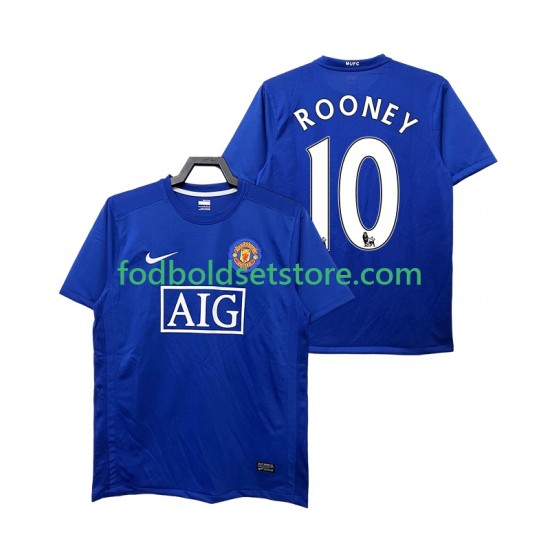 Manchester United Trøje Rooney 10 2009 Retro 3. Valg 2008 Kort ærmer ,Mænd