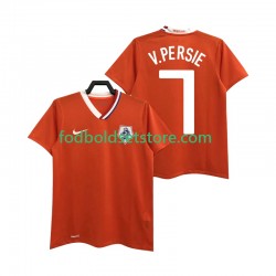 Holland Trøje Robin van Persie 7 Retro Hjemmebane 2008 Kort ærmer ,Mænd