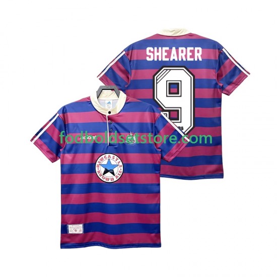 Newcastle United Trøje SHEARER 9 1995 1997 Retro Udebane Kort ærmer ,Mænd