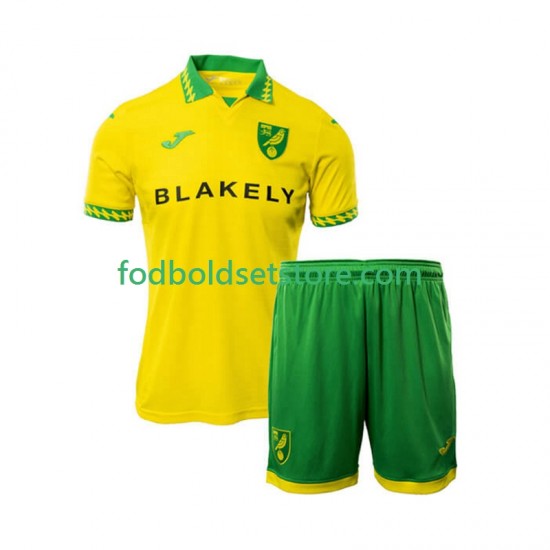 Norwich City Trøje Hjemmebane 2025-2026 Kort ærmer ,Børn Fodboldsæt