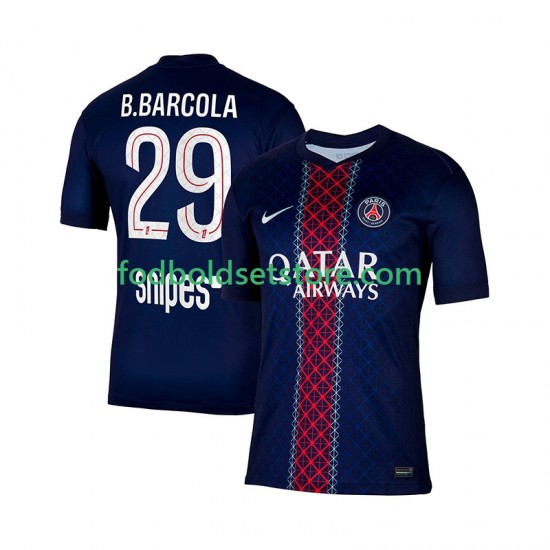 Paris Saint-Germain Trøje Bradley Barcola 29 Hjemmebane 2025-2026 Kort ærmer ,Mænd
