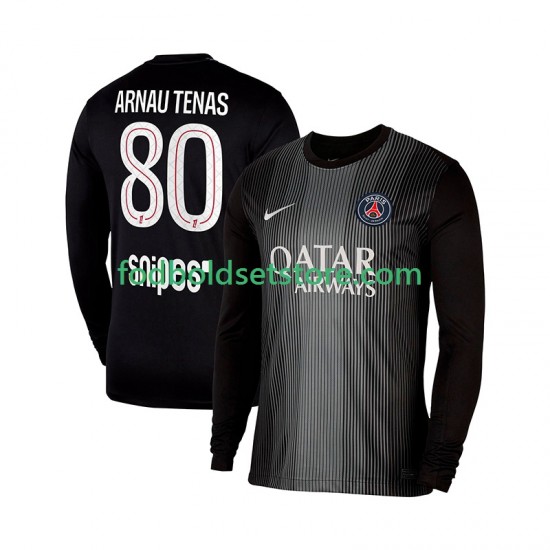 Paris Saint-Germain Trøje Arnau Tenas 80 Målmand Hjemmebane 2025-2026 Lange ærmer ,Mænd