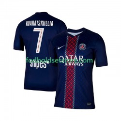 Paris Saint-Germain Trøje Khvicha Kvaratskhelia 7 Hjemmebane 2025-2026 Kort ærmer ,Mænd
