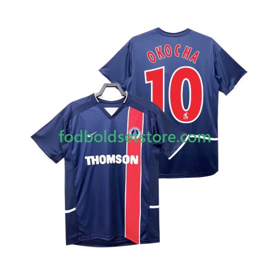 Paris Saint-Germain Trøje OKOCHA 10 2003 Retro Hjemmebane 2002 Kort ærmer ,Mænd