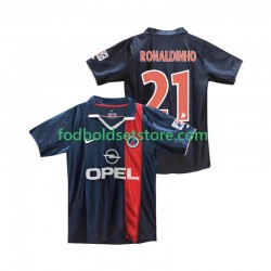 Paris Saint-Germain Trøje RONALDINHO 21 2001 Retro Hjemmebane 2002 Kort ærmer ,Mænd