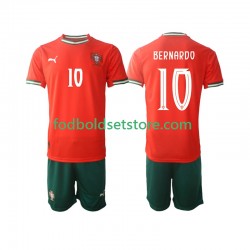 Portugal Trøje Bernardo Silva 10 Hjemmebane 2025-2026 Kort ærmer ,Børn Fodboldsæt