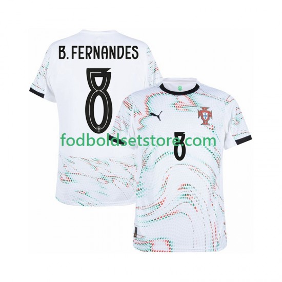 Portugal Trøje Bruno Fernandes 8 Udebane 2025-2026 Kort ærmer ,Mænd