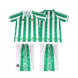 Real Betis Trøje 1996 1997 Retro Hjemmebane Kort ærmer ,Børn Fodboldsæt
