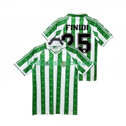 Real Betis Trøje FINIDI 25 1996 1997 Retro Hjemmebane Kort ærmer ,Mænd