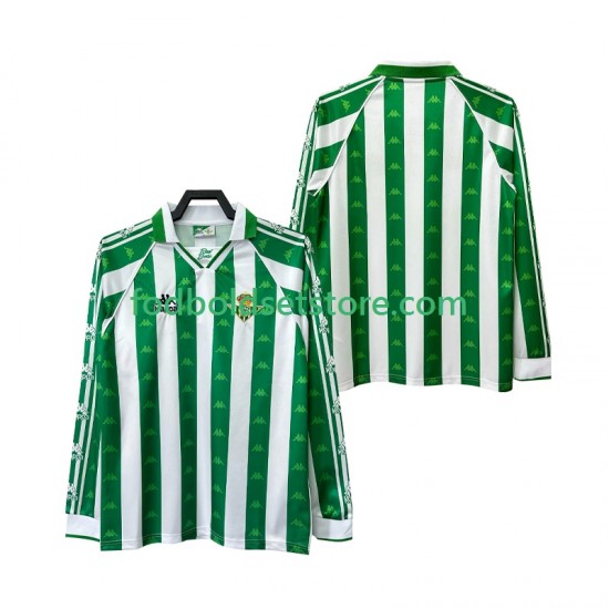 Real Betis Trøje 1996 1997 Retro Hjemmebane Lange ærmer ,Mænd