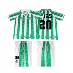 Real Betis Trøje Tomas Olias 20 1996 1997 Retro Hjemmebane Kort ærmer ,Børn Fodboldsæt