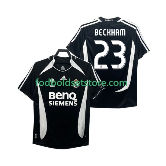 Real Madrid Trøje Beckham 23 2007 Retro 3. Valg 2006 Kort ærmer ,Mænd Real Madrid Trøje Beckham 23 2007 Retro 3. Valg 2006 Kort ærmer ,Mænd