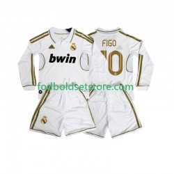 Real Madrid Trøje FIGO 10 2012 Retro Hjemmebane 2011 Lange ærmer ,Børn Fodboldsæt