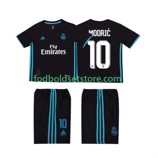 Real Madrid Trøje Modrić 10 2017 2018 Retro Udebane Kort ærmer ,Børn Fodboldsæt