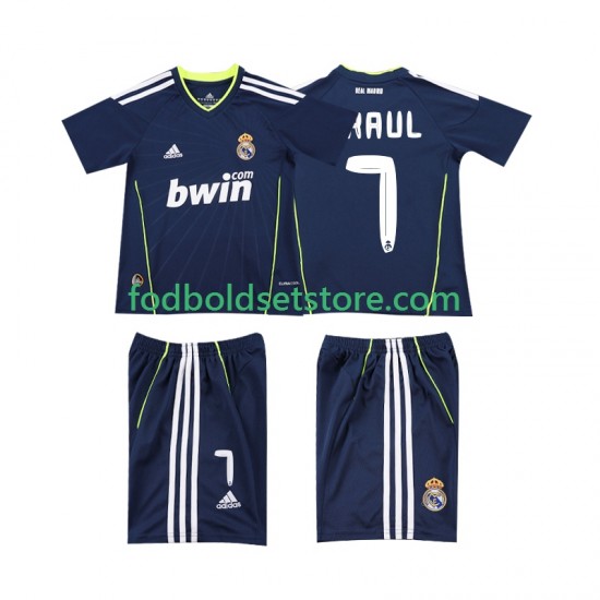 Real Madrid Trøje PAUL 7 Retro Udebane 2011 2010 Kort ærmer ,Børn Fodboldsæt