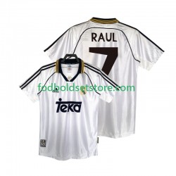 Real Madrid Trøje RAUL 7 2000 Retro Hjemmebane 1998 Kort ærmer ,Mænd