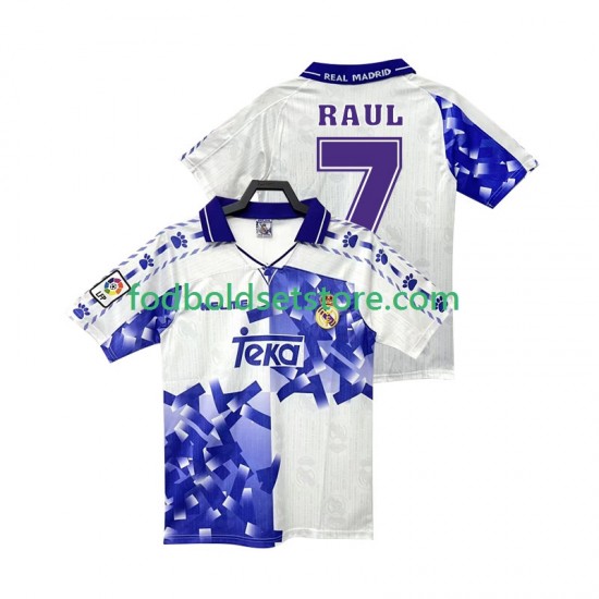 Real Madrid Trøje RAUL 7 1996 1997 Retro 3. Valg Kort ærmer ,Mænd