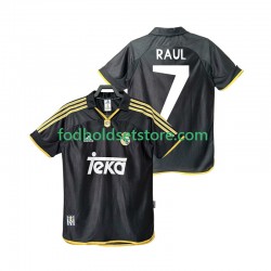 Real Madrid Trøje Raul 7 2001 Retro Udebane 1999 Kort ærmer ,Mænd