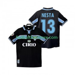 SS Lazio Trøje NESTA 13 Retro Udebane 1998 1999 Kort ærmer ,Mænd