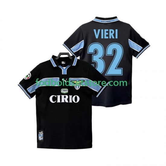 SS Lazio Trøje VIERI 32 Retro Udebane 1998 1999 Kort ærmer ,Mænd