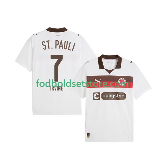 Trøje St. Pauli Jackson Irvine 7 Udebane 2025-2026 Kort ærmer ,Mænd