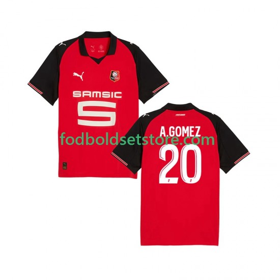 Stade Rennais Trøje Andres Gomez 20 Hjemmebane 2025-2026 Kort ærmer ,Mænd