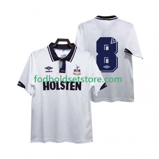 Tottenham Hotspur Trøje 8 1991 1993 Retro Hjemmebane Kort ærmer ,Mænd