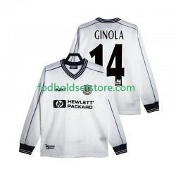 Tottenham Hotspur Trøje GINOLA 14 1997 Retro Hjemmebane 1999 Lange ærmer ,Mænd