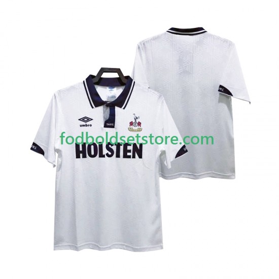Tottenham Hotspur Trøje 1991 1993 Retro Hjemmebane Kort ærmer ,Mænd
