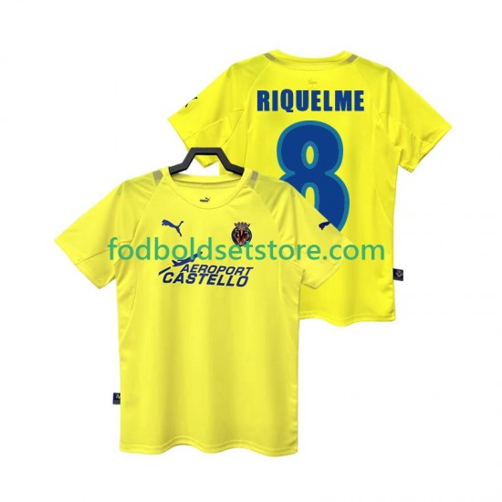 Villarreal CF Trøje RIQUELME 8 2005 Retro Hjemmebane 2006 Kort ærmer ,Mænd