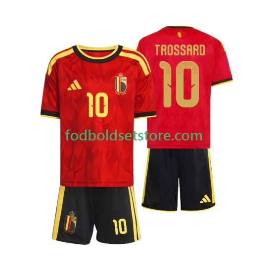 Belgien Trøje Leandro Trossard 10 Hjemmebane World Cup 2026 Kort ærmer ,Børn Fodboldsæt Belgien Trøje Leandro Trossard 10 Hjemmebane World Cup 2026 Kort ærmer ,Børn Fodboldsæt