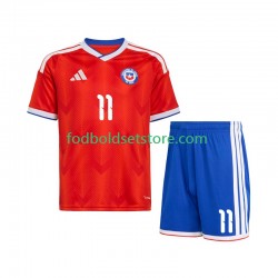 Chile Trøje Lucas Cepeda 11 Hjemmebane 2026 Kort ærmer ,Børn Fodboldsæt