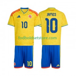 Colombia Trøje James Rodriguez 10 Hjemmebane World Cup 2026 Kort ærmer ,Børn Fodboldsæt
