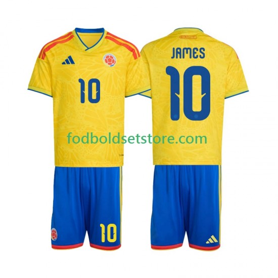 Colombia Trøje James Rodriguez 10 Hjemmebane World Cup 2026 Kort ærmer ,Børn Fodboldsæt