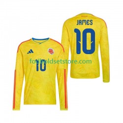 Colombia Trøje James Rodriguez 10 Hjemmebane World Cup 2026 Lange ærmer ,Mænd