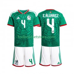Mexico Trøje Edson Alvarez 4 Hjemmebane World Cup 2026 Kort ærmer ,Børn Fodboldsæt