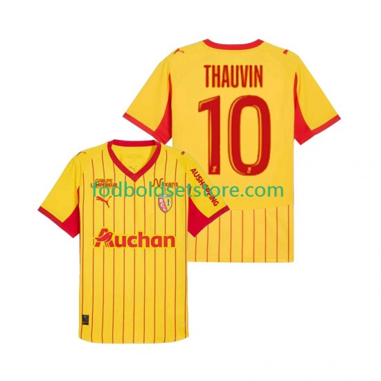 RC Lens Trøje Florian Thauvin 10 Hjemmebane 2025-2026 Kort ærmer ,Mænd