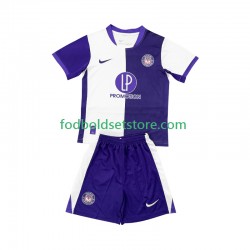 Trøje Toulouse Hjemmebane 2025-2026 Kort ærmer ,Børn Fodboldsæt